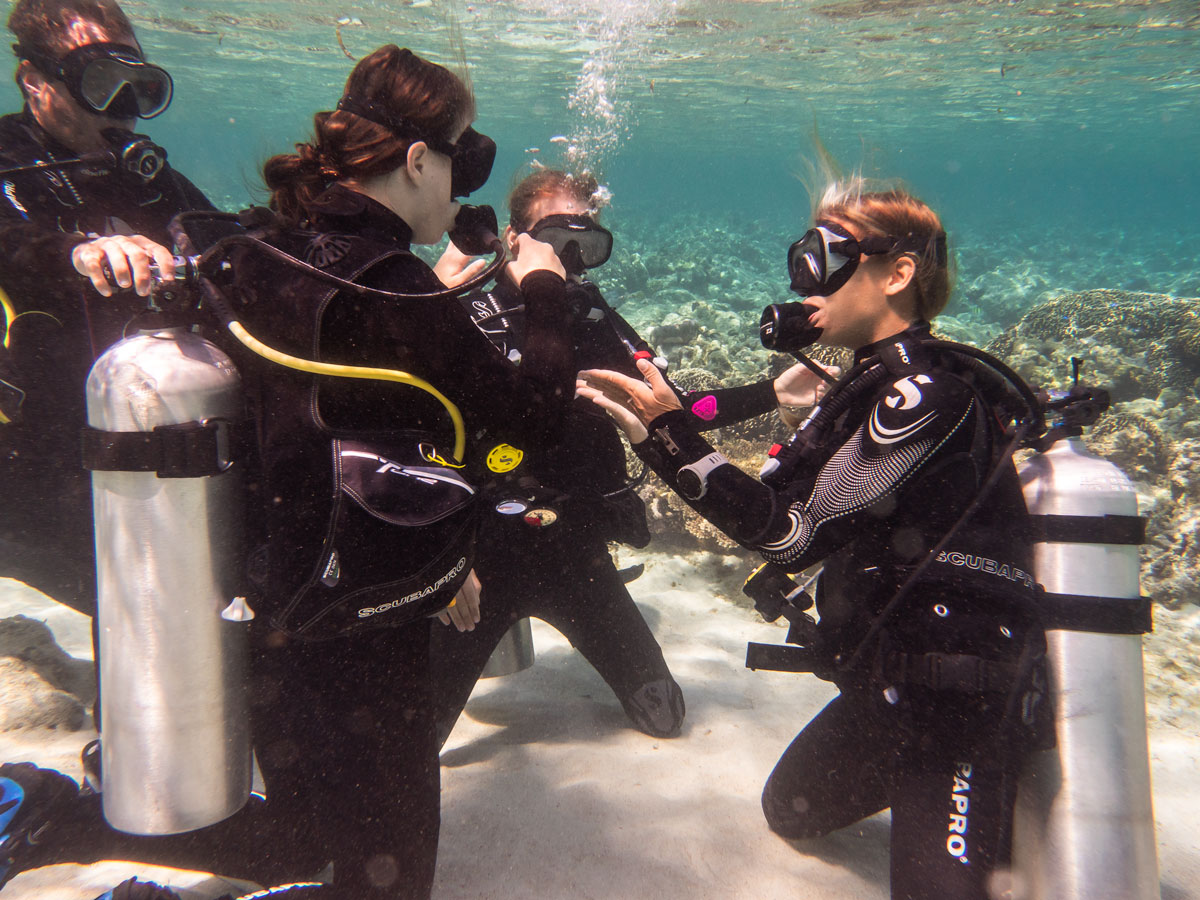 teach scuba diving