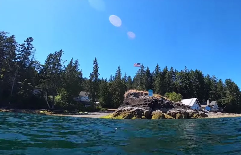 scuba diving flag pole hood canal washington currents