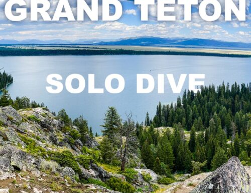 Solo diving Grand Teton National Park